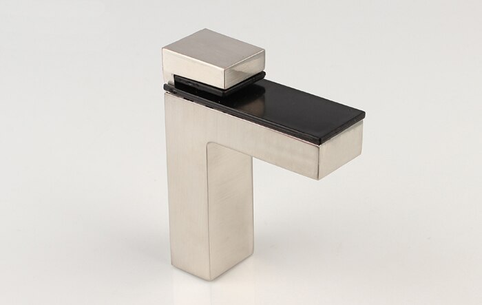 High load adjustable F shape glass/wood shelf support clip/clamp,Brushed surface Shelf support ,thickness: 3-20MM Glass Hardware