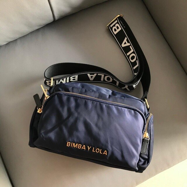 original bolsos bimba y lola bolso mujer bandolera organizador de bimba y lola bag bimbaylola luxury brand bag: Blue 1