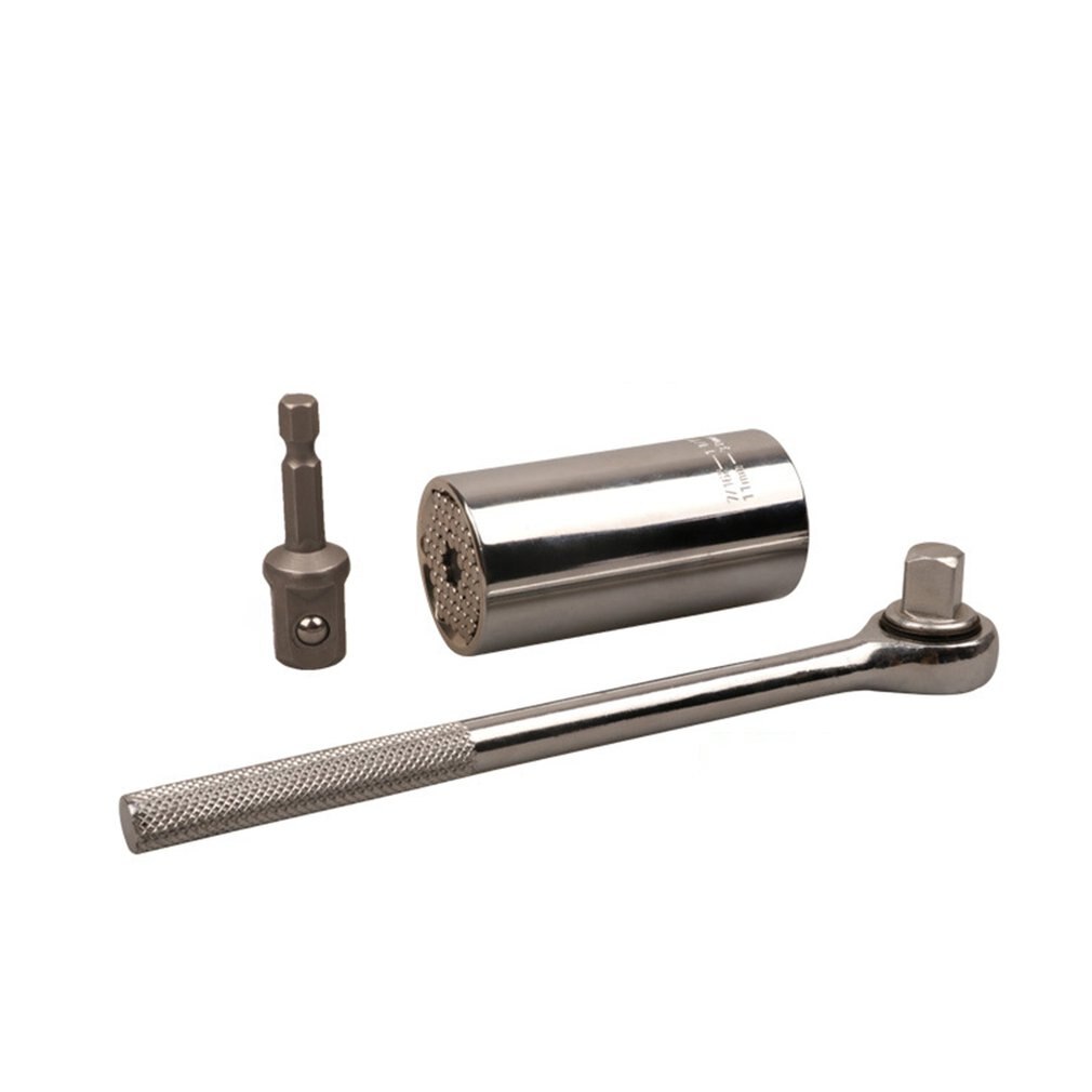 Universal Torque Wrench Head Set Socket Sleeve 7-19mm Power Drill Ratchet Bushing Spanner Key Magic Multi Hand Tools