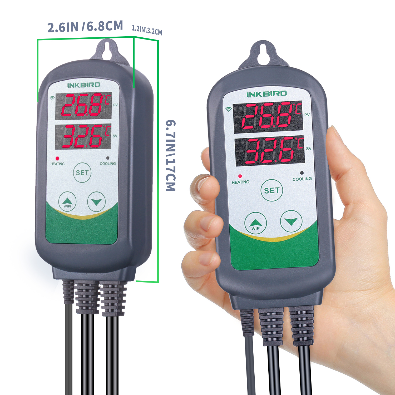 INKBIRD ITC-308 Wifi Digitaler Temperaturregler APP Ferngesteuerter Thermostat für das Brauen von Gärungen und Zucht