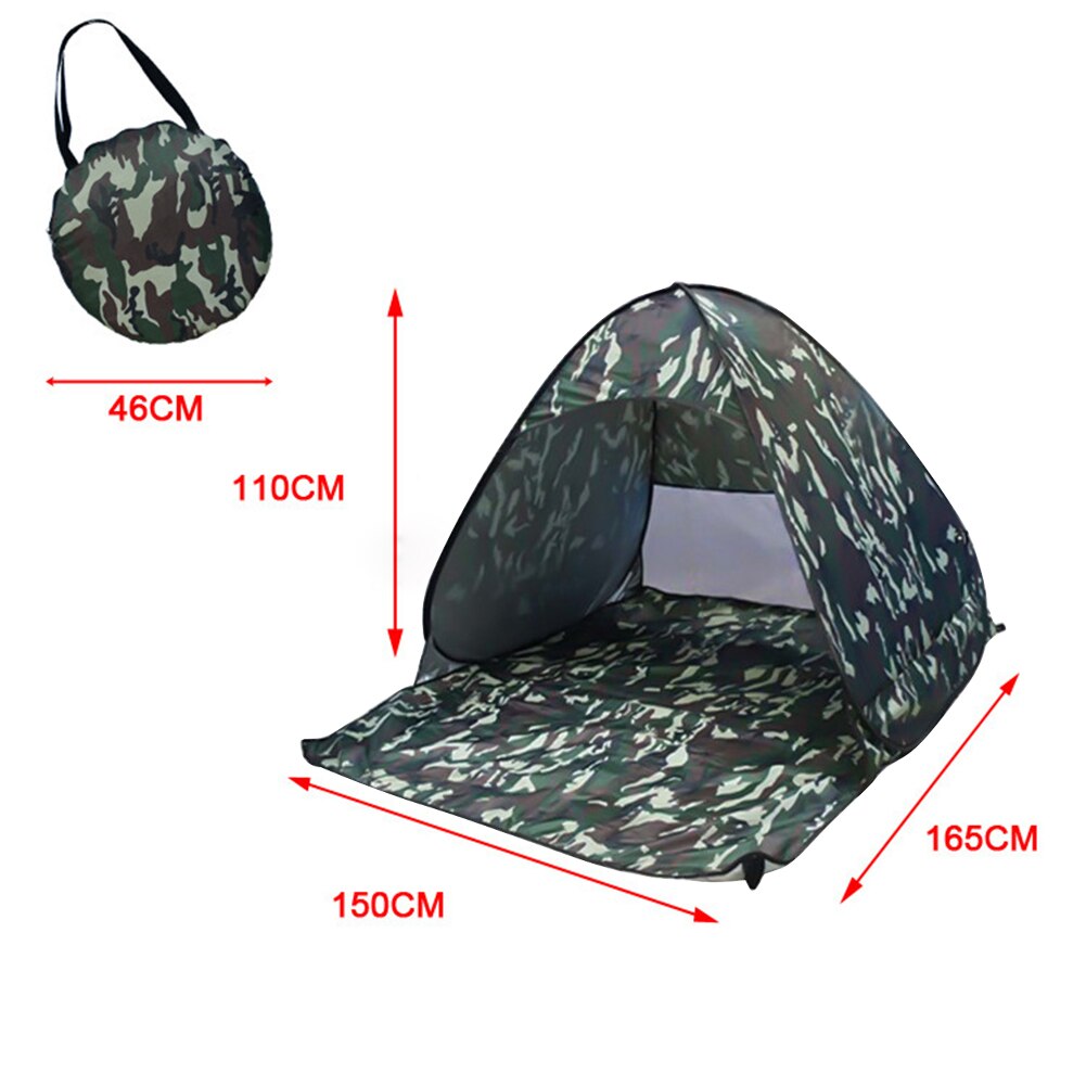 Beach Tent Automatic Instant Lightweight Outdoor UV Protection Camping Fishing Tent Cabana Sun Shelter Beach Shelter: Camouflage