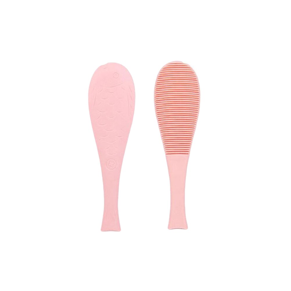 Jouet de peigne de langue de chat de forme de poisson pour des outils quotidiens de soin de cheveux d'animal familier 2-en-1: Rose