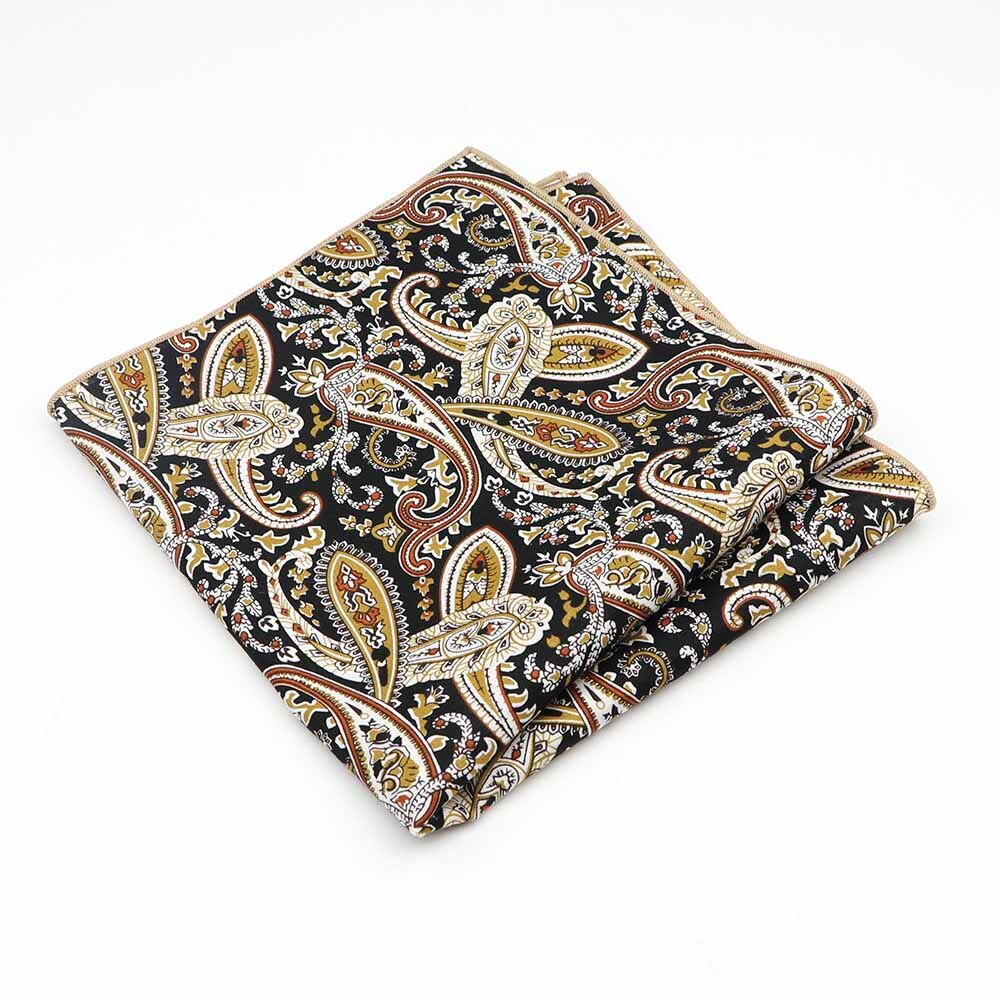 Tejido para pañuelos de algodón con estampado colorido de flores a cuadros cuadrado para hombre pañuelos de tela Casual con bolsillos cuadrados: 4