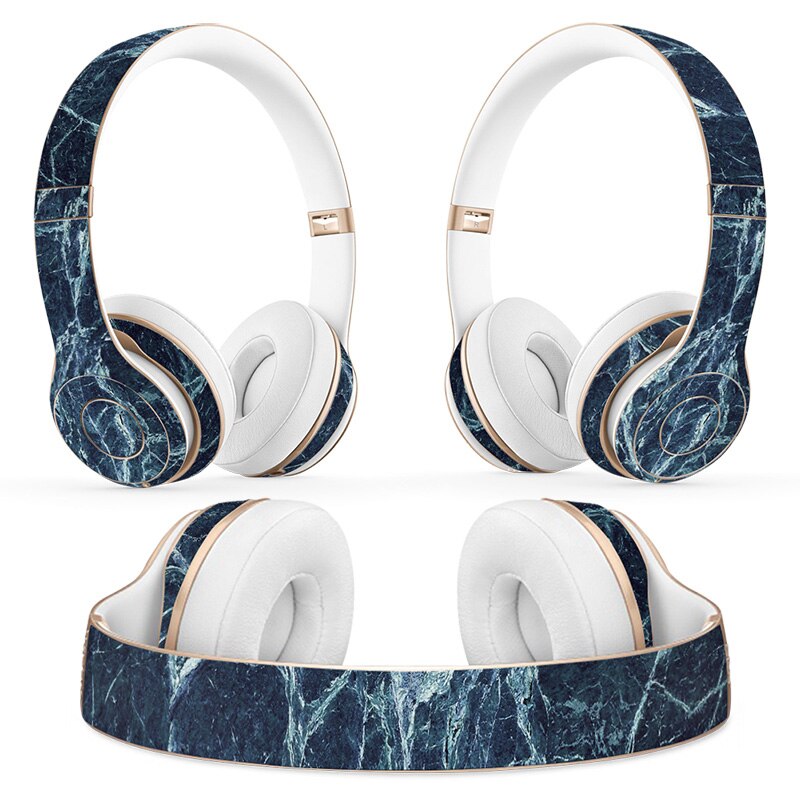 Marbling Headphone Sticker for Beats Solo 2 solo 3 Wireless Headphone skin sticker for solo2 solo3 vinyl sticker