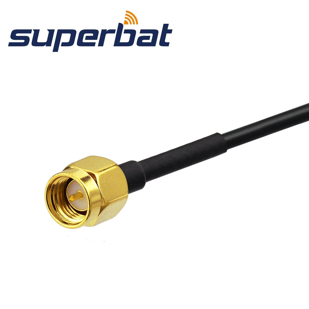 Superbat GSM cable de extensión de antena Fakra D Jack hembra a macho SMA macho Cable Pigtail RG174 15cm