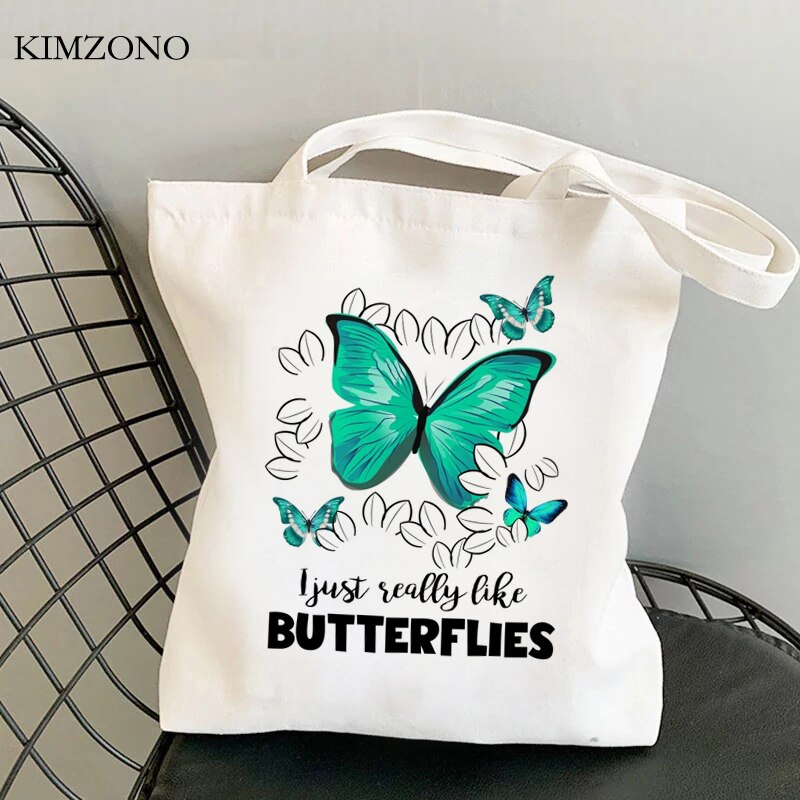 Butterfly shopping bag jute bag grocery reusable bolsas de tela eco bolsa bag cloth bolsas reutilizables jute foldable custom: 29923