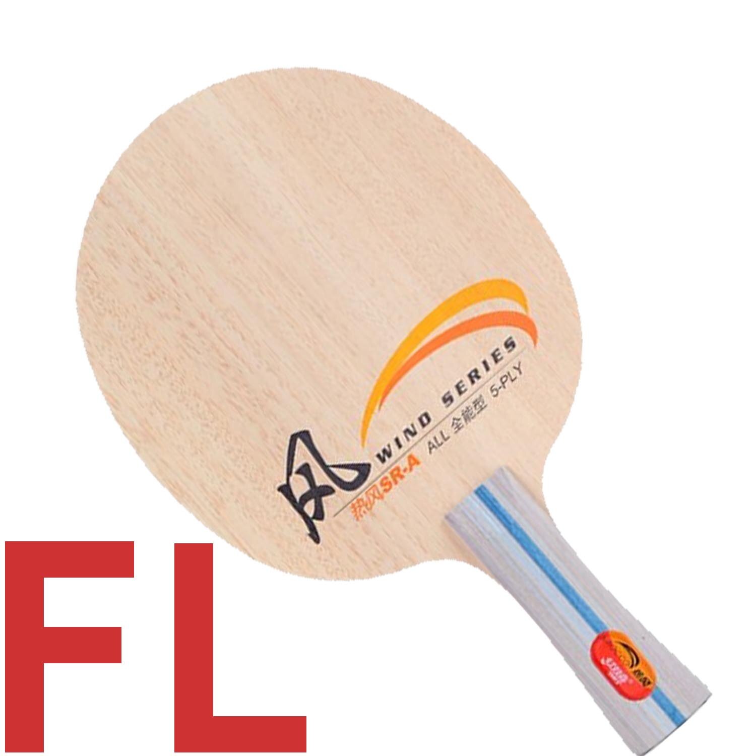 DHS WIND SERIES SR-A allround SIROCCO 5 PLY Pure wood for Beginners Rackets ping pong bat paddle tenis de mesa: FL