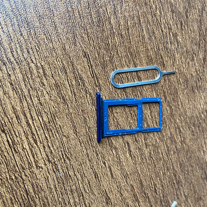 2/PCS Sim Card Tray Slot Holder For Huawei Y9S Socket Adapter Connector Replacement: Y9S blue
