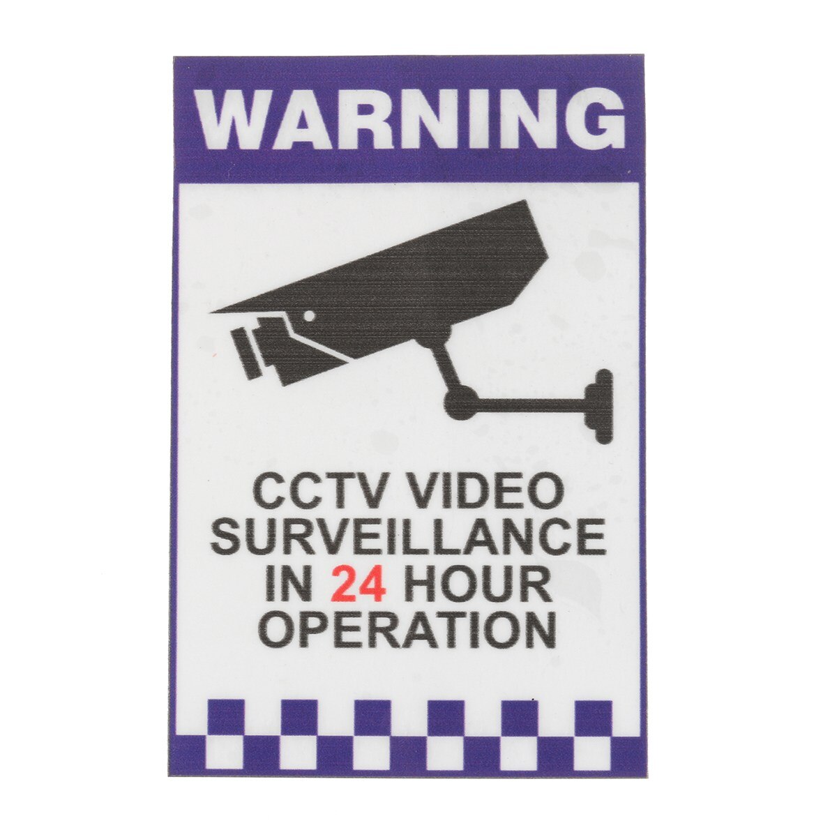 Safurance 24 Uur Interne Waarschuwing Cctv Bewakingscamera Decal Sticker Teken Thuis Veiligheid