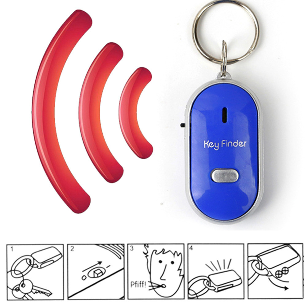 Key Finder Mini Anti-verloren Fluitje Key Finder LED Fluitje Key Finder Knipperende Piepen Afstandsbediening Verloren Keyfinder locator Key