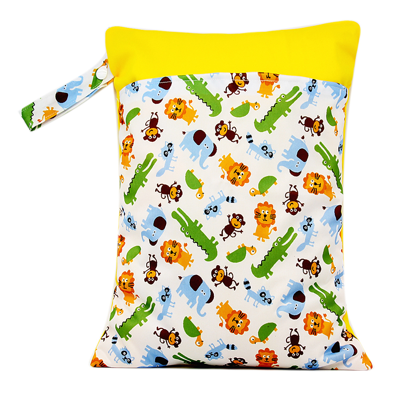 Baby Tuch Windel Windel Tasche Wiederverwendbare Mit Zwei Reißverschluss Taschen Wasserdichte Windel Lagerung Tasche Baby Wagen Hängen Tasche: 02