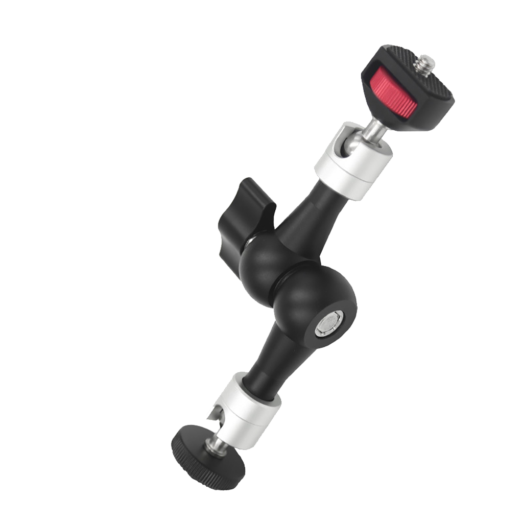 Adjustable Friction Articulating Magic Arm 7 9 11 inch 1/4" Cold Shoe Mount Super Clamp for Flash Light Monitor Video SLR Camera: Beige