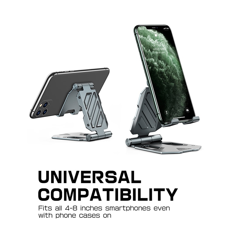 SUPCASE Aluminum Tablet Stand Mobile Phone Desk Stand Holder Universal Folding Adjustable Mount Holder For Phone iPad 4-8" inch