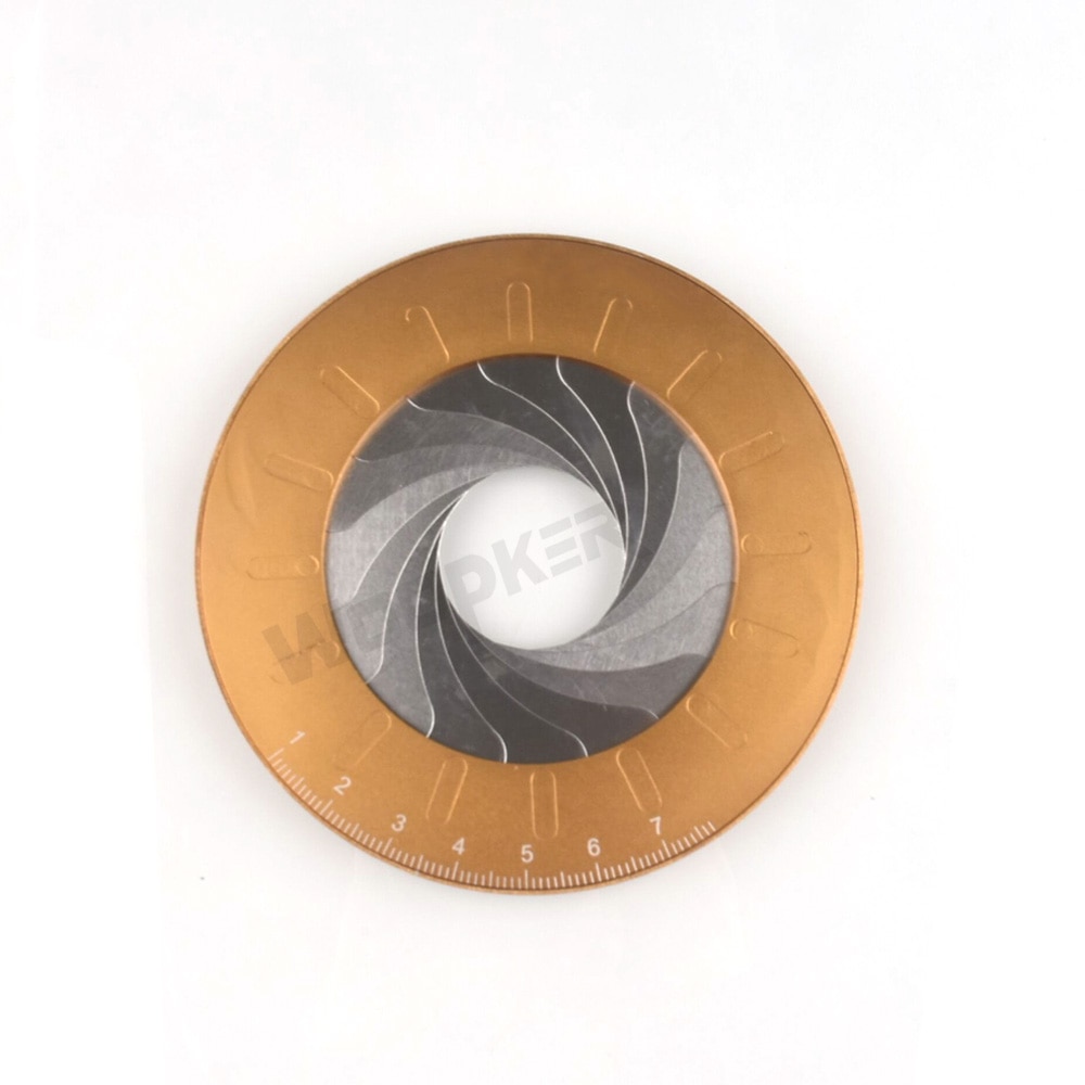 Règle de mesure de maths de précision en acier inoxydable, taille ronde réglable, outil circulaire, papeterie rotative pour apprentissage de travail