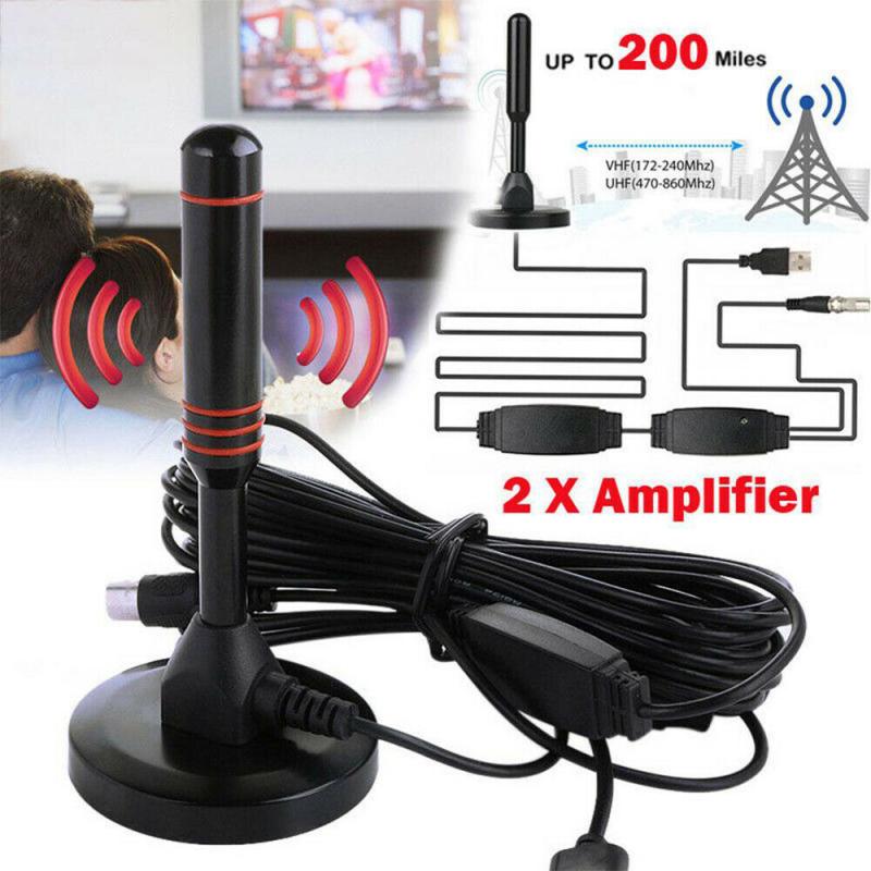 Antena portátil de HDTV para interiores y exteriores, HD, freetview Aerial Ariel para TV, HDTV, antenas de televisión Digital inalámbrica