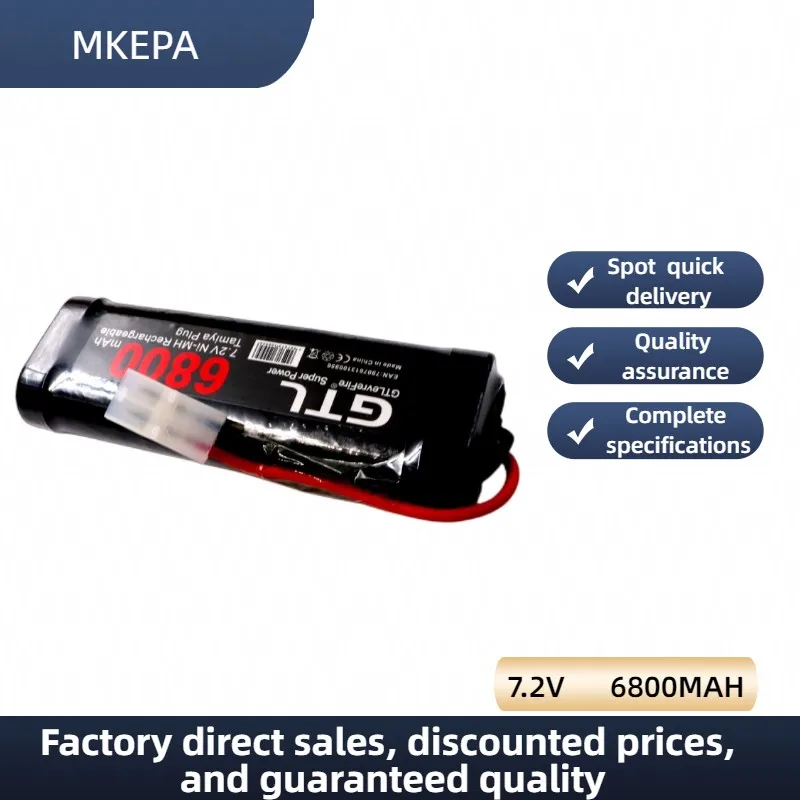 Neue 7,2 V Batterie 6800 mAh NiMH Batterie Pack RC Auto Lkw Bugibot Tank ni mh Batterias Grau Abendessen netzteil