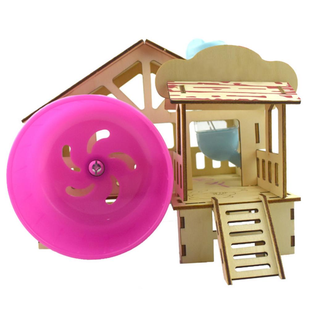 Pet Bed Hamster House Hideout Hut Double-storey Pet Stairs Tunnel Toy Playground For Small Pet For All Seasons