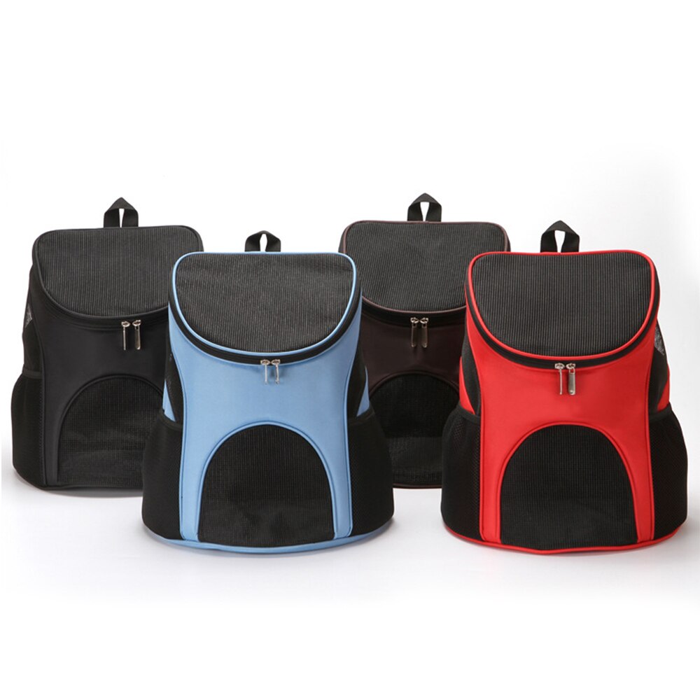 Foldable Pet Bag Breathable Carrier Backpack Dog Cat Outdoor Travel Carrier Packbag Portable Zipper Mesh Cat Out Bag Backpack
