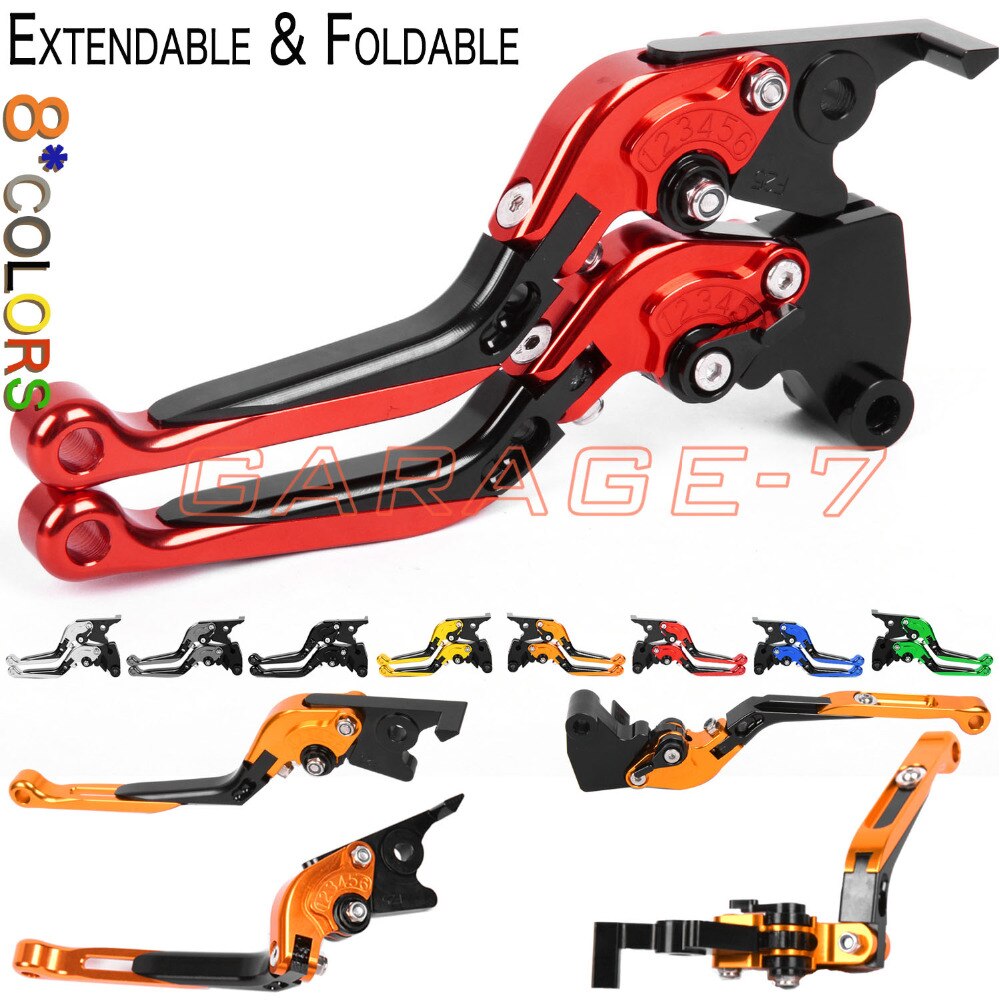 CNC Levers For SUZUKI HAYABUSA/GSXR1300 18 17 16 15 14 13 12 11 10 09 Folding Extendable Clutch Brake lever