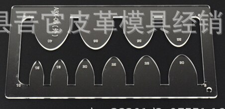 DIY Acrylic Leather Belt Tail Stencil Leather Clear Template Model Handmade Home Sewing Accessories Supplies: 2