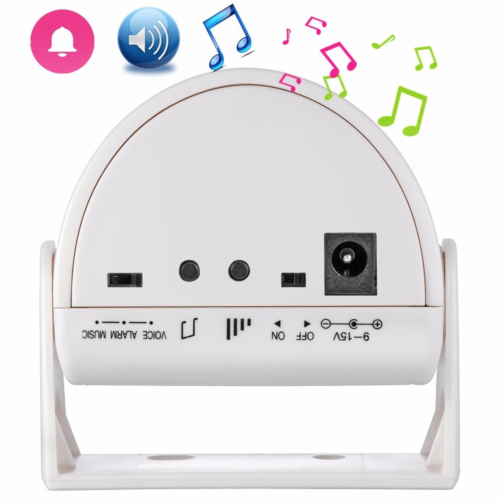 Alarma de bienvenida inalámbrica, timbre de puerta, Sensor de movimiento PIR para entrada de tienda, protección de seguridad, timbre con fuente de alimentación