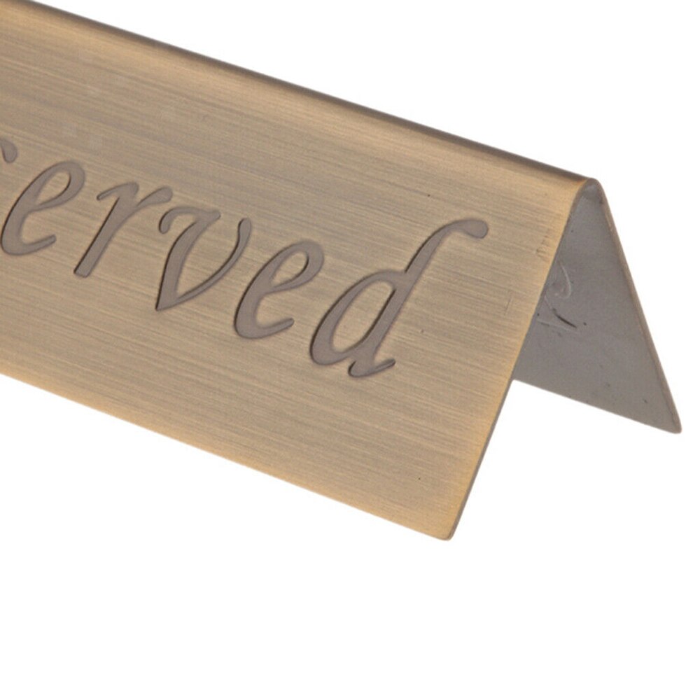Hotel 3d bord skilt rustfrit stål bord skilt reserveret til særlige gæster restaurant takeaways dobbeltsidet cafe genanvendelig indic