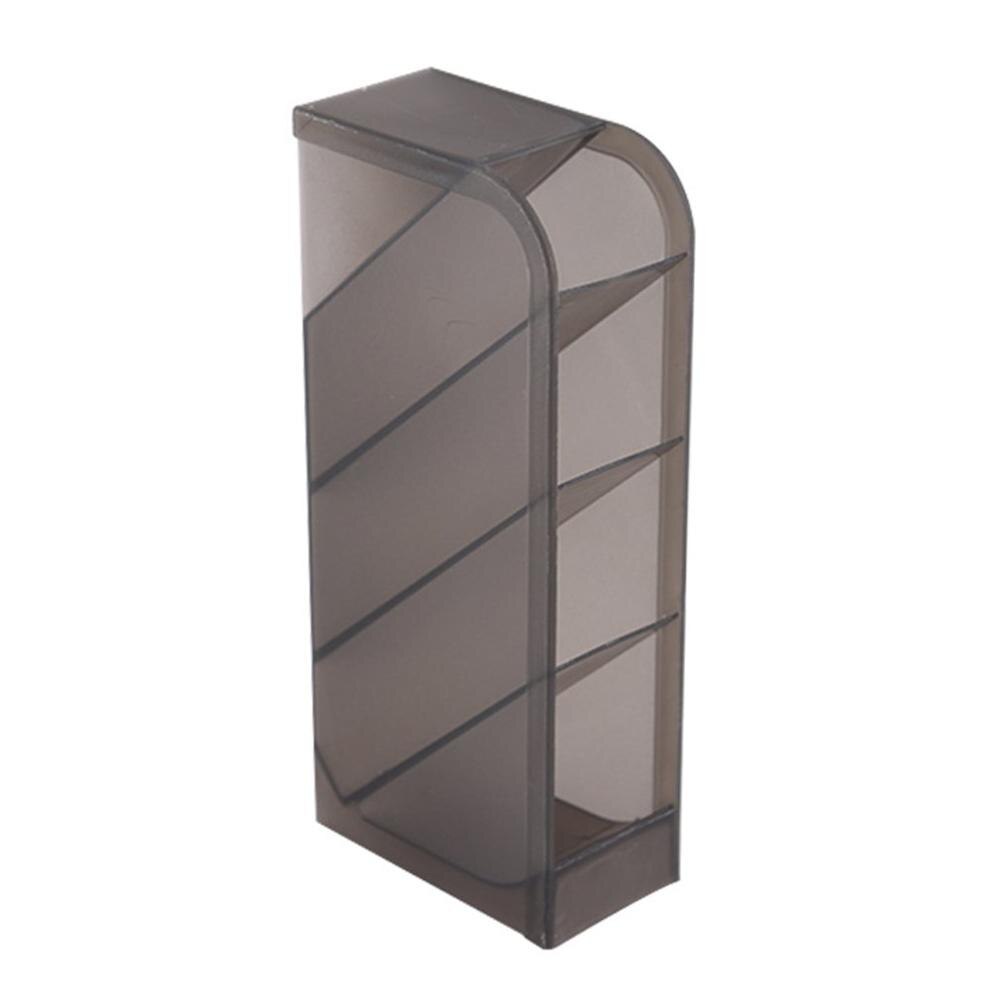 Home Pencil Office School Storage Cylinder Shape Multi Grid Pen Holder Multifunction Stationery Divided Desk: type 4