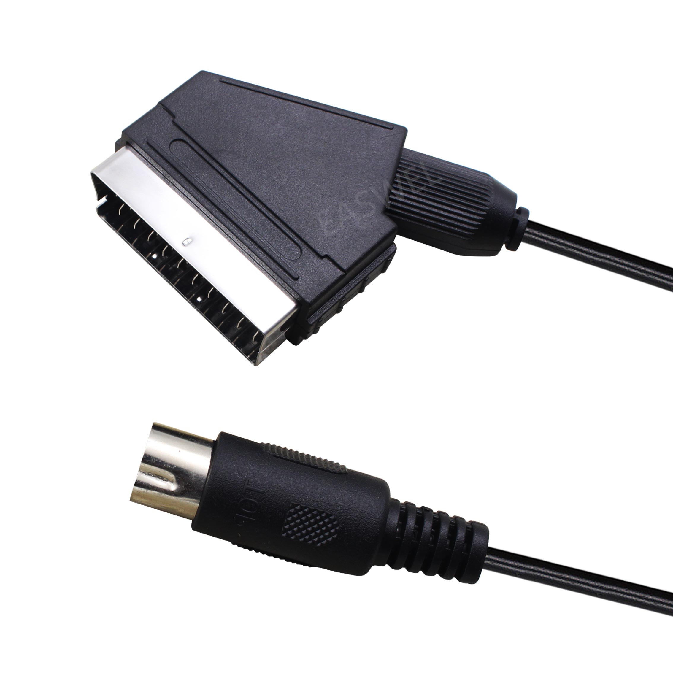 1.8M/6FT EU version V-pin Scart cable RGB AV Cables PAL For Sega Megadrive 1 Genesis 1 Master System 1