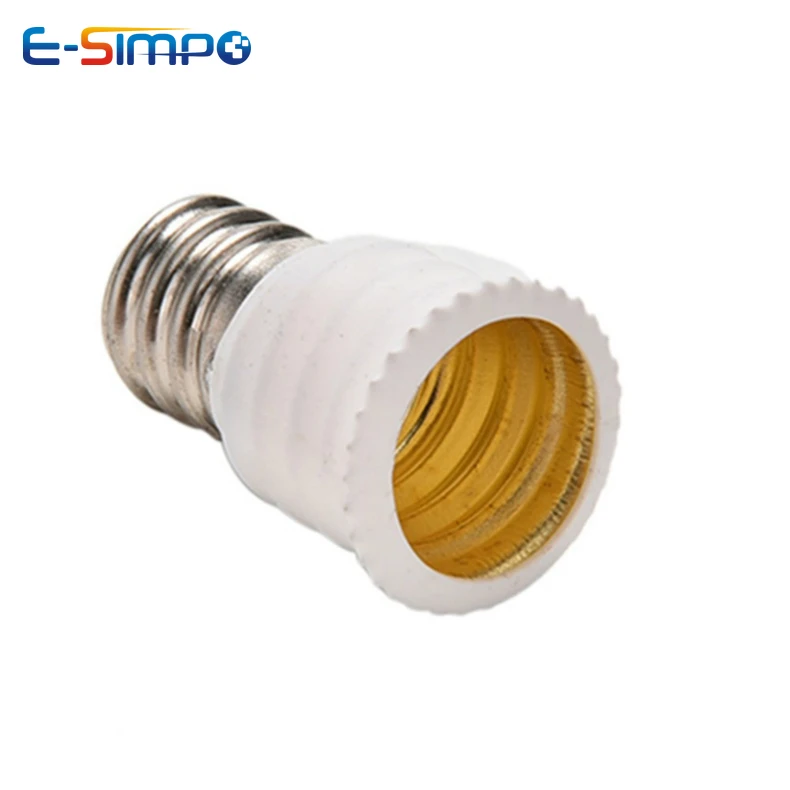 E12 to e14 led ljuskrona lampsockel adapter omvandlare oss till eu ljus lamphållare adapter, skickas svart vit enligt lager