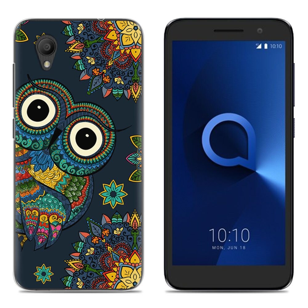 TPU Posteriore Del Silicone Della Copertura Del Telefono Per Alcatel 1/ 5033D/ 5033X/ 5033Y 6-pollici Alla Moda Colorata Dipinta cassa del telefono: 19