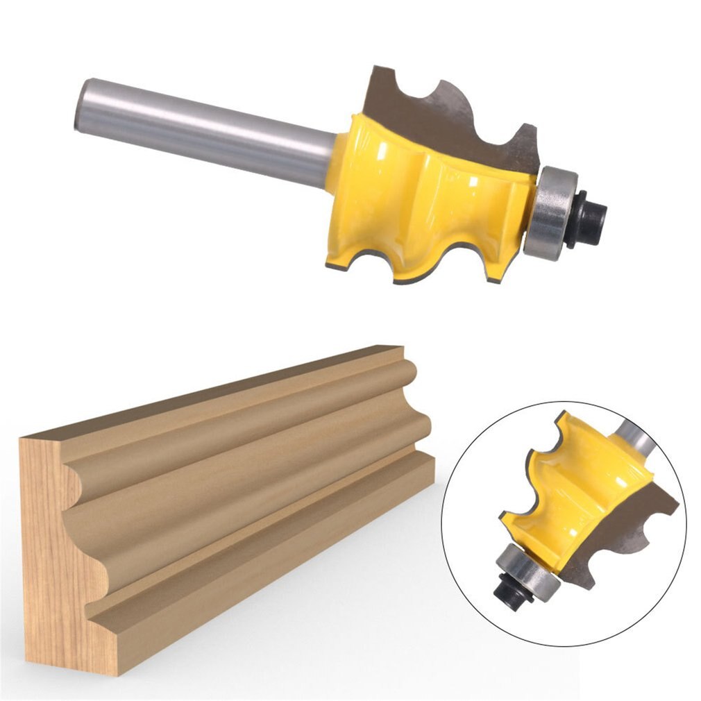 1 pièces 8mm tige ligne routeur Bit moulage Architectural travail du bois Tenon fin moulin pour Machine-outil en bois
