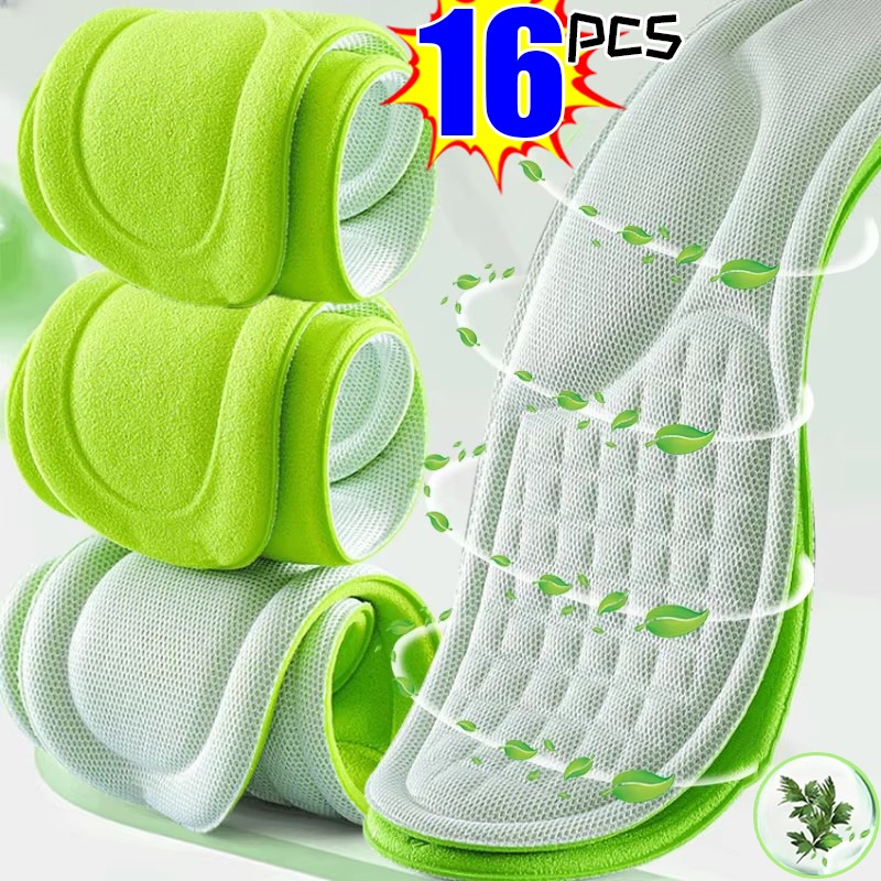 Orthopädische unisex-Einlegesohlen aus Erinnerung-Schaum für Herren, absorbiert Schweiß, Massage-Turnschuhe, Einlegesohle, weich, bequem, antibakteriell, Schuhzubehör