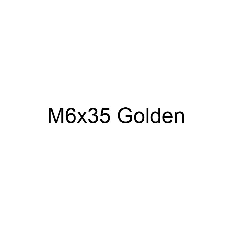 RISK 1pcs M6*30/35/40/50mm Titanium Bike Headset Bolt Bicycle Stem Top Cap Screw for MTB Road Bicycle M6x30mm M6x35 M6x40 M6x50: M6x35 Golden