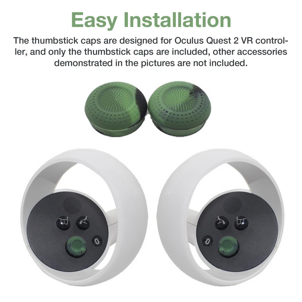 12Pieces Silicone Thumb Stick Grip Caps Joystick Cover Case For Oculus Quest 2 VR Touch Controller ThumbStick Cap For Quest2