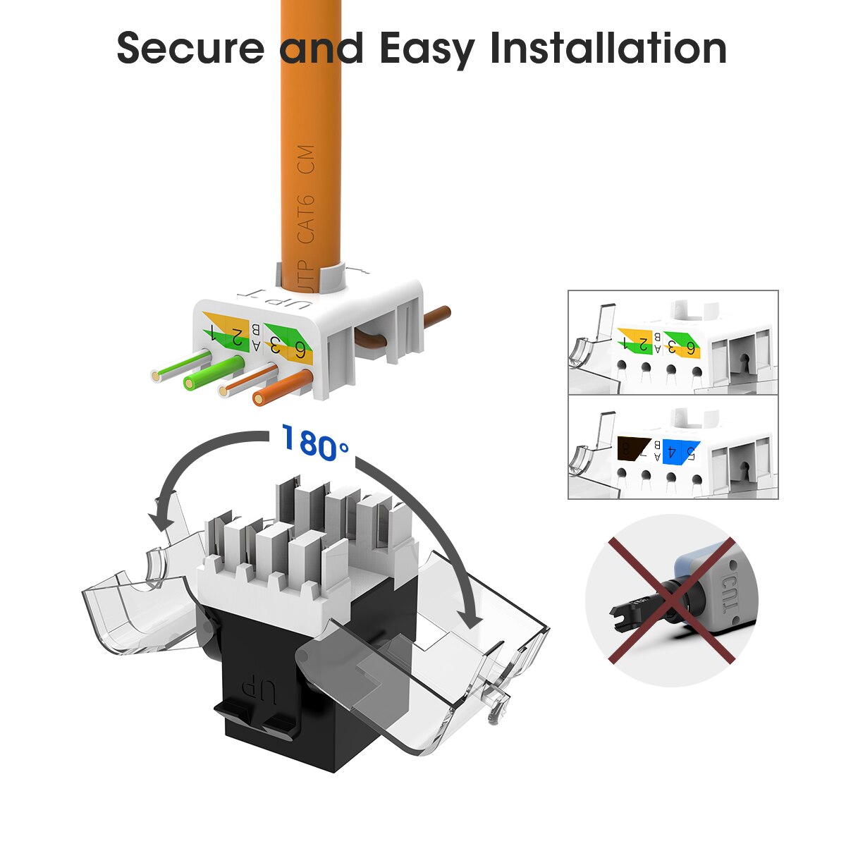 Cat7 Ethernet Connector CAT6/CAT5e RJ45 Modular Ethernet Cable Head Plug Gold-plated Cat 7 Shield Network Connector for Lan Cabl