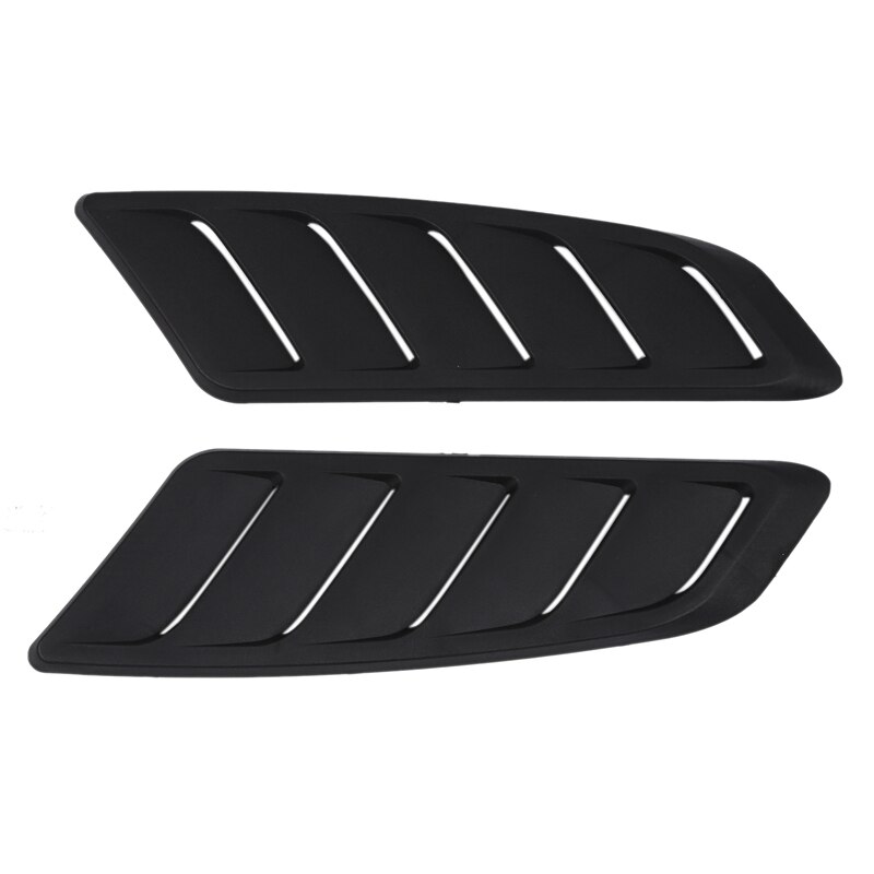 Universal Hood Louvers Panels Air Flow Vent Cover Car Roof Decorative Intake Hood Scoop 2Pcs EP-TFTY110: Default Title