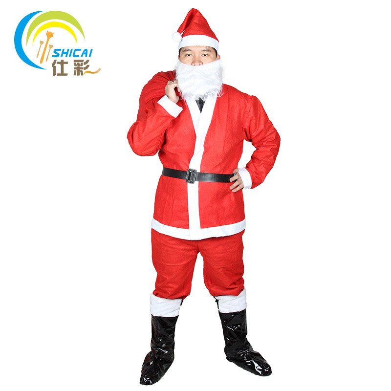 adult men's santa costume Christmas show dress up women models costumes suits costumes
