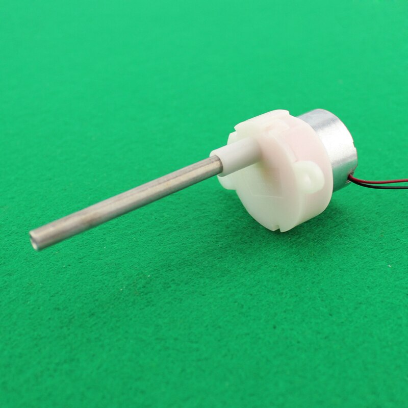 White round 300 gear motor (blind hole shaft) low speed long shaft micro DC motor solar motor