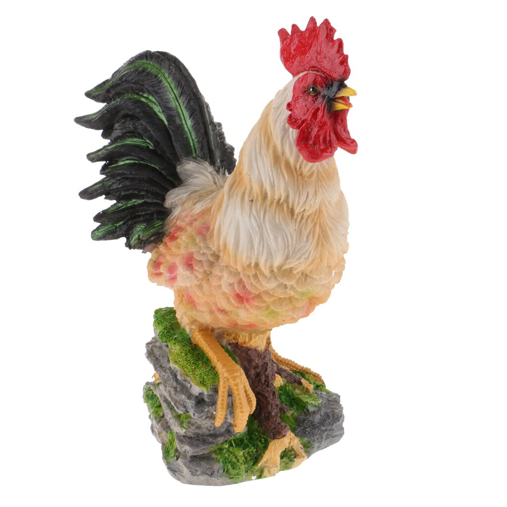 Animaux artificiels sur pied | Ornement de poulet , décoration de jardin de maison: Cock as described