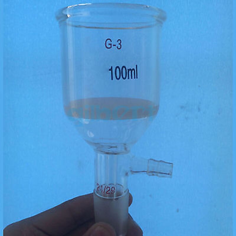 250ml Joint 24/29 filtre entonnoir sable noyau G2 grossier 30-50 microns laboratoire verre