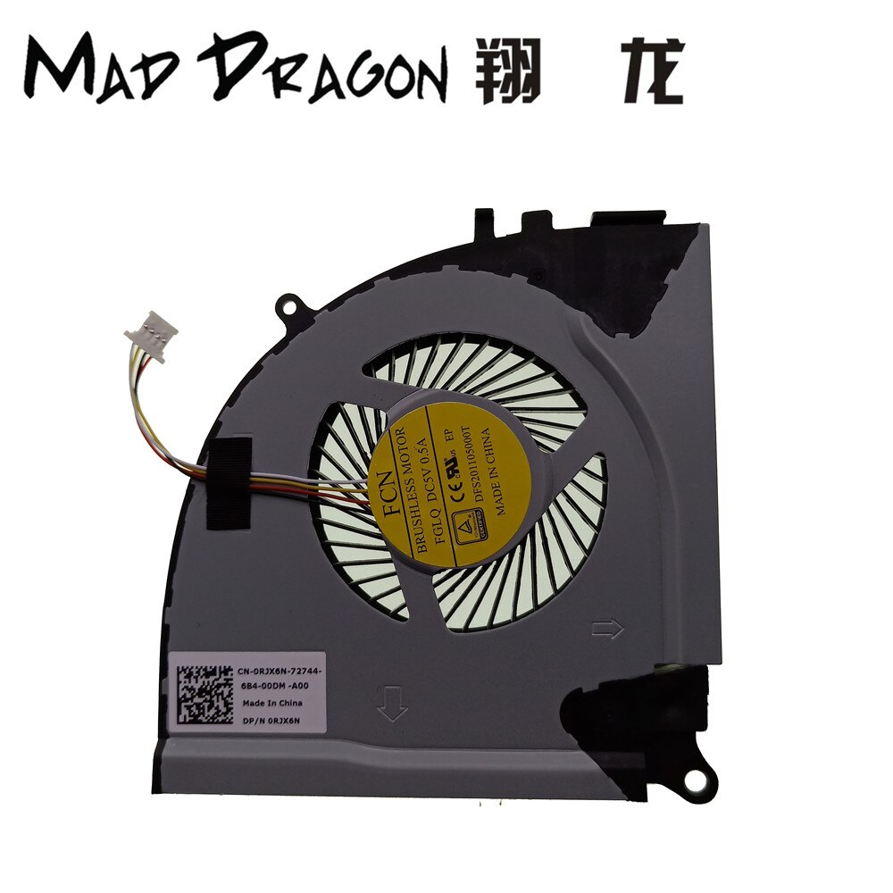 Mad dragon brand laptop kylfläktmontering cpu-fläkt gpu-fläkt för dell inspiron 15 7000 7557 7559 0 cc 0kn cc0kn 0 rjx 6n 04 x 5cy
