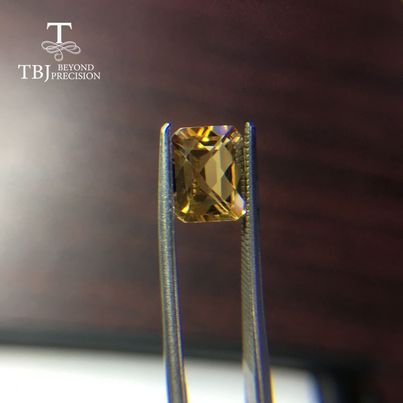 Tbj, citrino de alta qualidade oct 7-9mm ,5.05ct duas peças em um lote para diy jóias de ouro