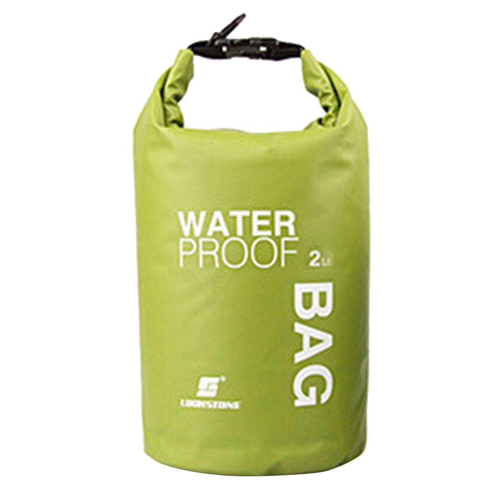 Sport impermeabile borsa asciutta zaino galleggiante nautica Rafting kayak campeggio escursionismo fiume nuoto kit da viaggio 2L/5L/10L/20L: light green 2L