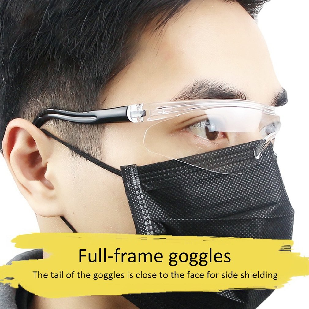 Protective Safety Glasses Work Anti Dust Eye Anti-Fog Antisand windproof Anti Dust Saliva Transparent Goggles Eye Protection