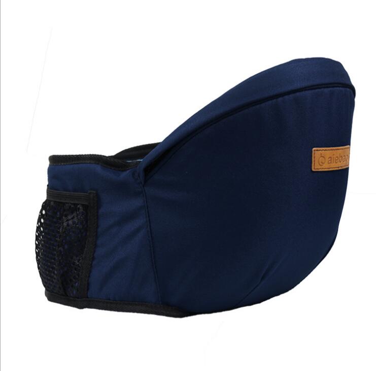 bevel 45 degree baby waist stool baby seat hold baby waist stool strap: navy blue