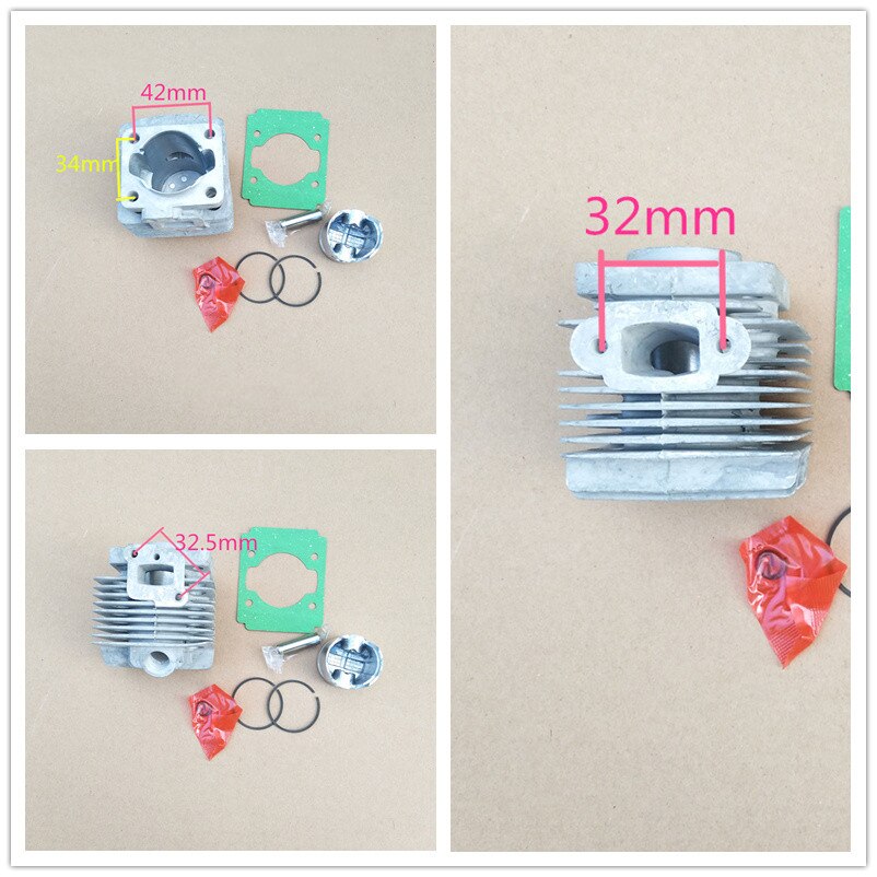 Cylinder Assembly 1E34F Gasoline Engine Cylinder Block Cylinder Piston Cylinder Head 2 Stroke Cylinder
