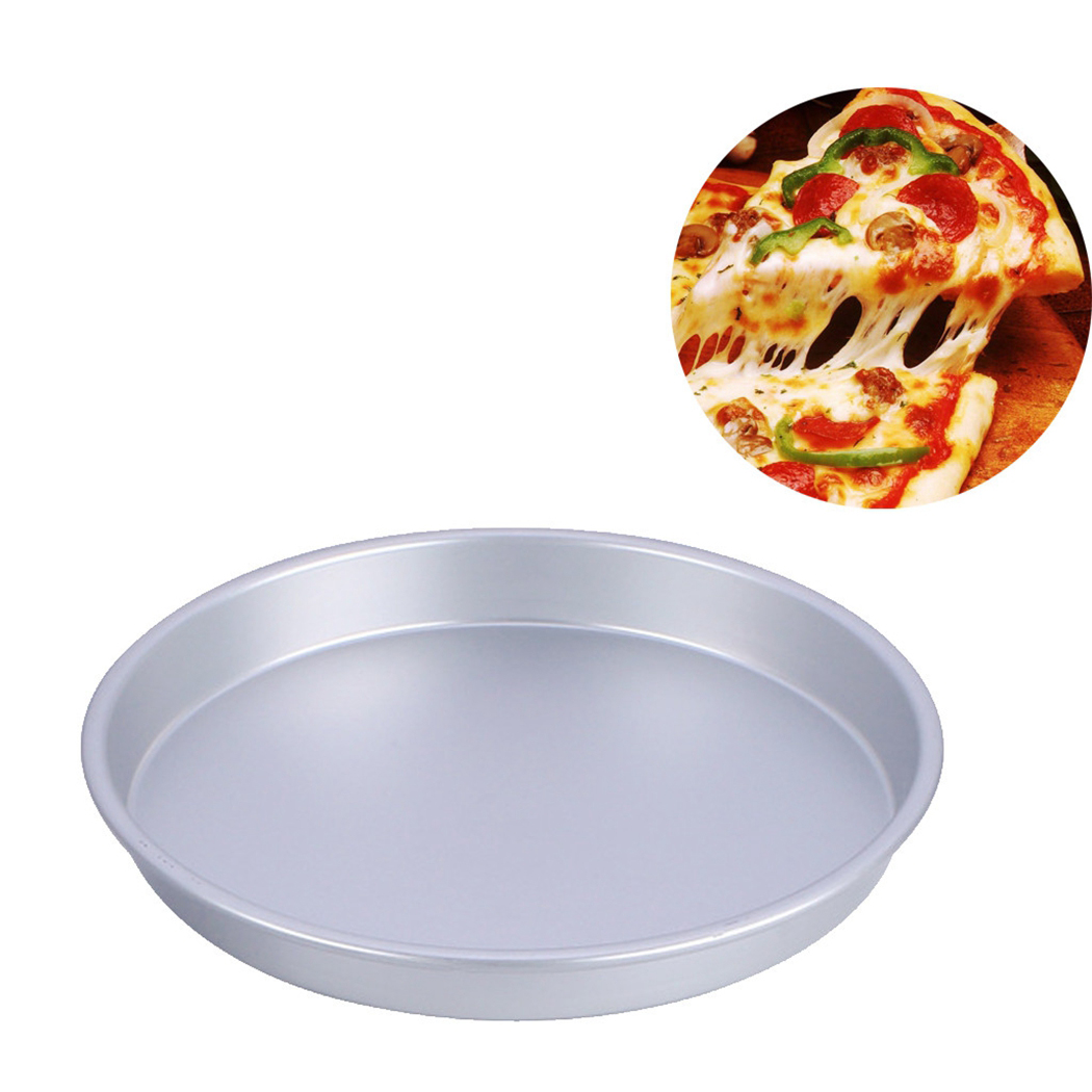 Aluminium Legierung Pizza Backform Nicht-stick Runde Backblech Backen Ätherisches Backform Pan Runde Pizza Platte Für Küche: Licht Grün