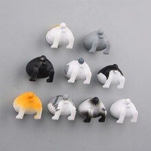 Fridge Magnet Sticker Funny Synthetic Resin Useful Key Holder Cat Ass 4 Pattern Cute Cat Ass Refrigerator Sticker