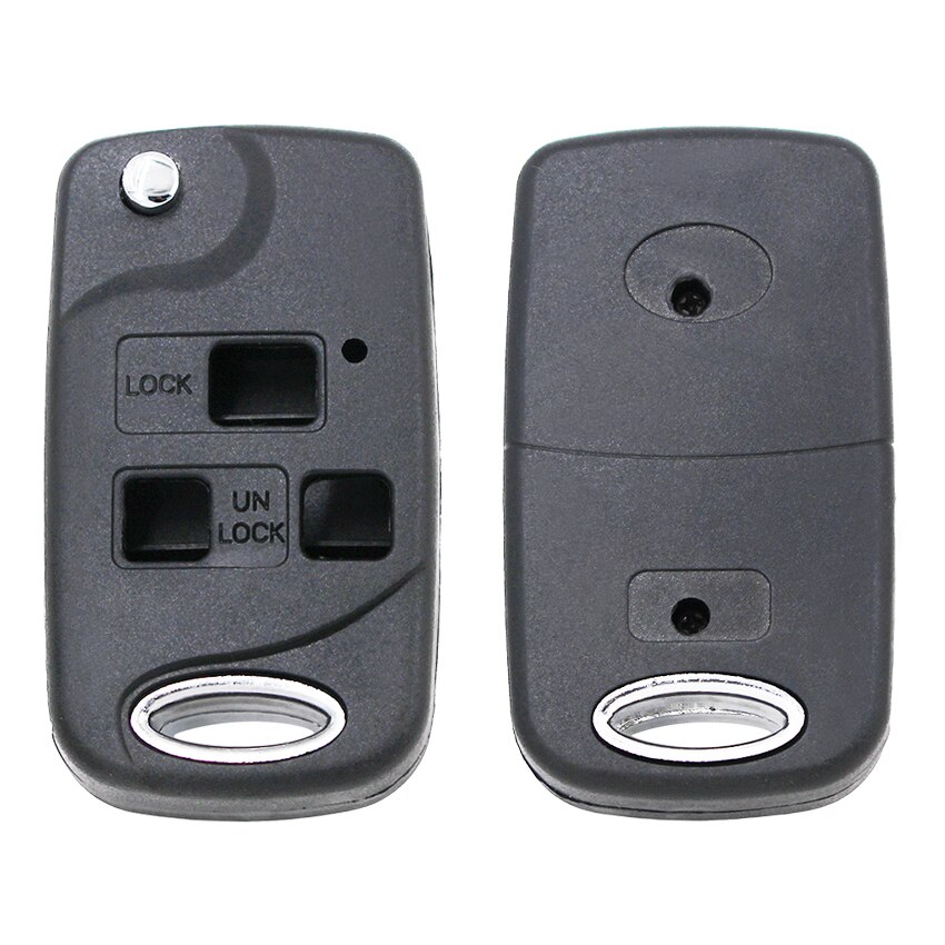 Replacement 3 Button Flip Conversion Key Fob Case Folding Remote Key Shell for Toyota Celica Avensis RAV4 Prado Camry TOY43