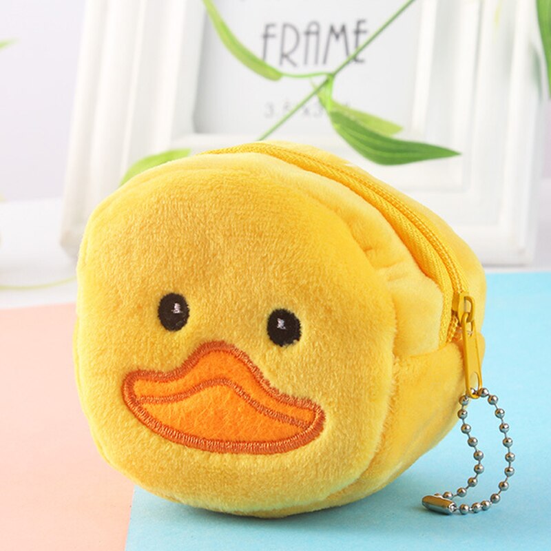 2021 cartone animato morbido peluche signore portamonete carino anime cerniera piccolo portafoglio cavo USB auricolare borsa portachiavi studente portamonete